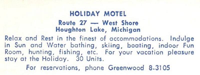 Holiday on the Lake Motel (Holiday Motel) - Vintage Postcard